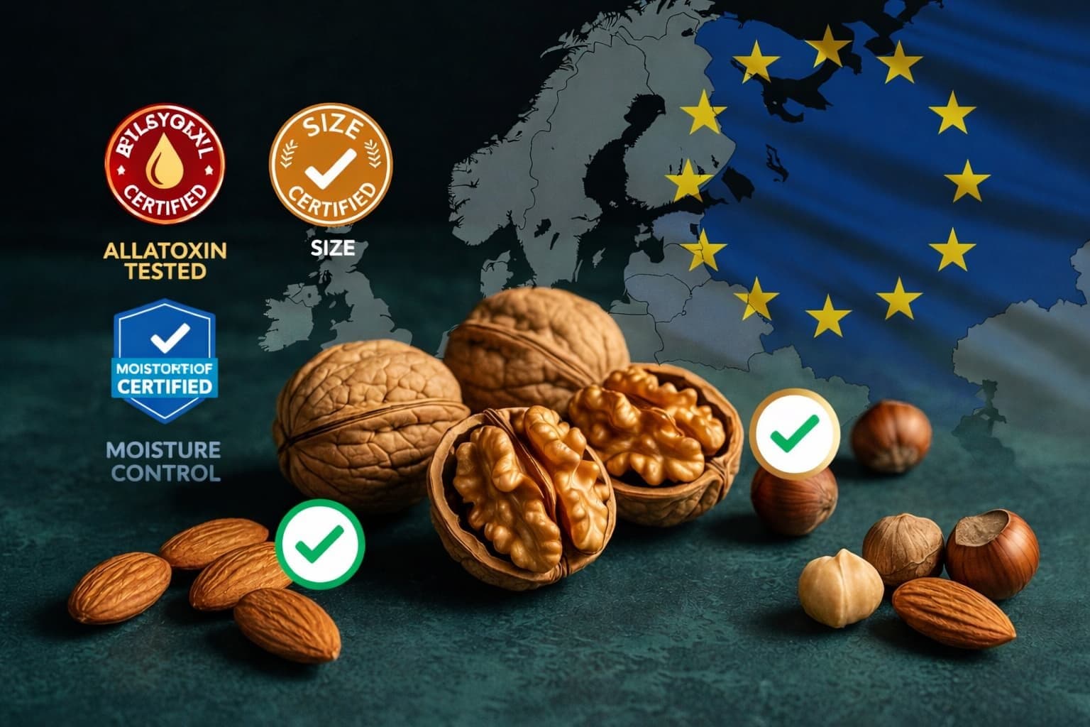 Estándares de calidad para nueces de importación en la Unión Europea Como exportar nueces a la UE