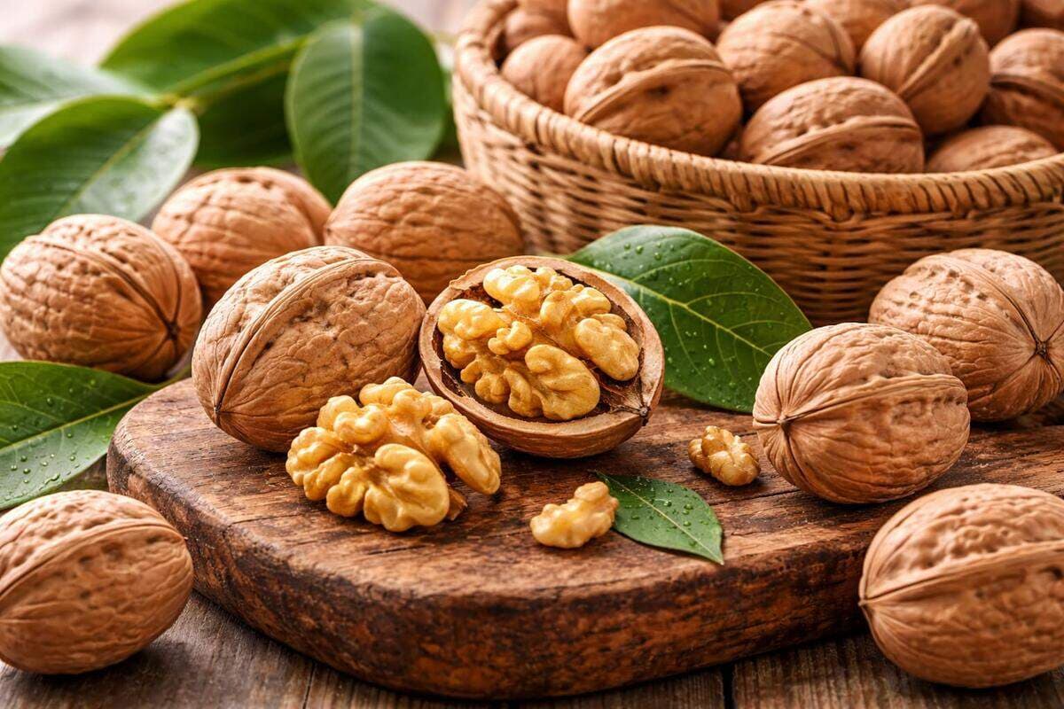 Nuez Chandler - Mendoza, Argentina Nueces Chandler argentinas peladas de calibre 34-36mm, color extra claro, cultivadas en Mendoza al pie de los Andes